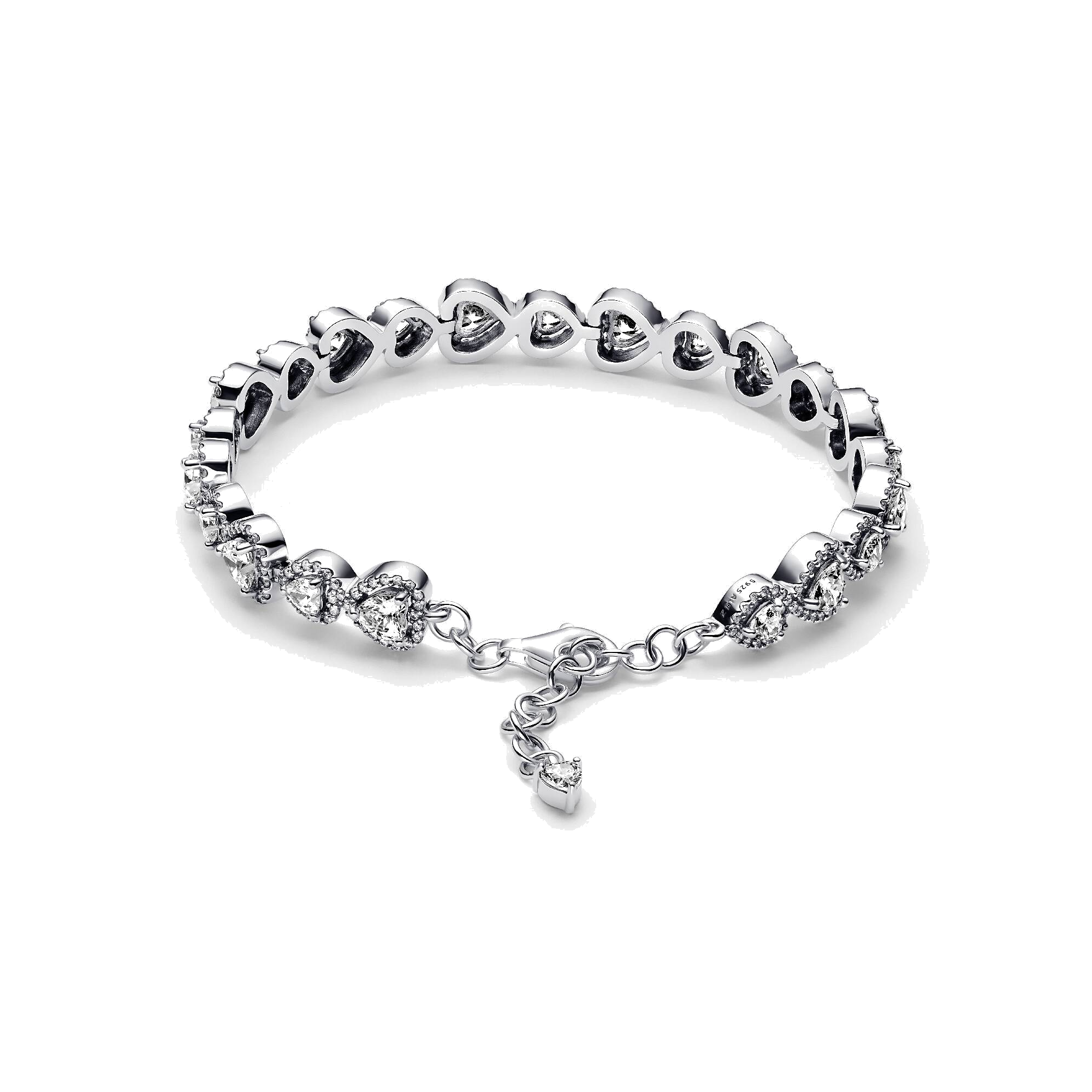 Pulsera Pandora Halo Corazones - Bijuvera