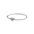 Pulsera Pandora Rígida Cierre de Corazón Logotipo - Bijuvera