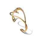 Pulsera Pandora Rígida Corazón Forma Orgánica - Bijuvera