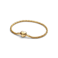 Pulsera Pandora de Cadena de Serpiente con Cierre Corazón Facetado Grabable - Bijuvera