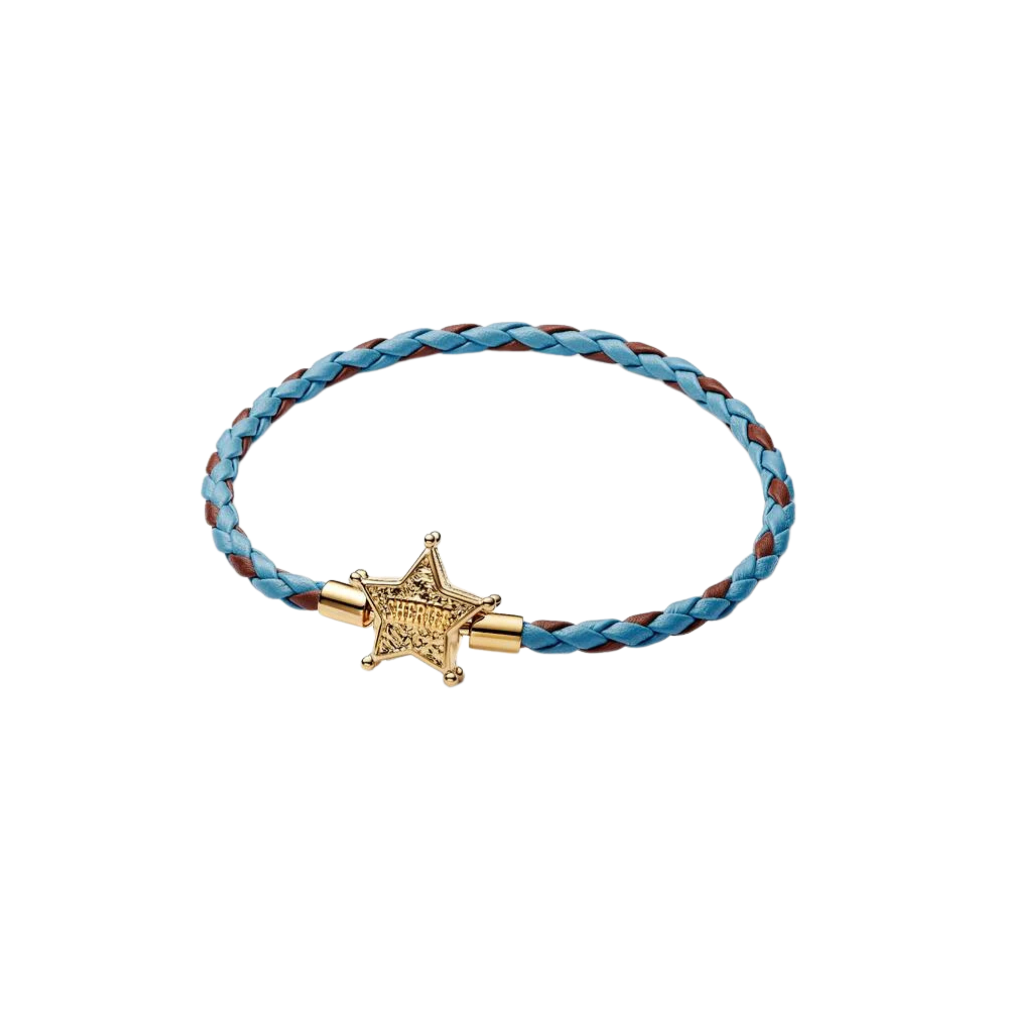 Pulsera Pandora de cuero Estrella Sheriff de Toy Story - Bijuvera