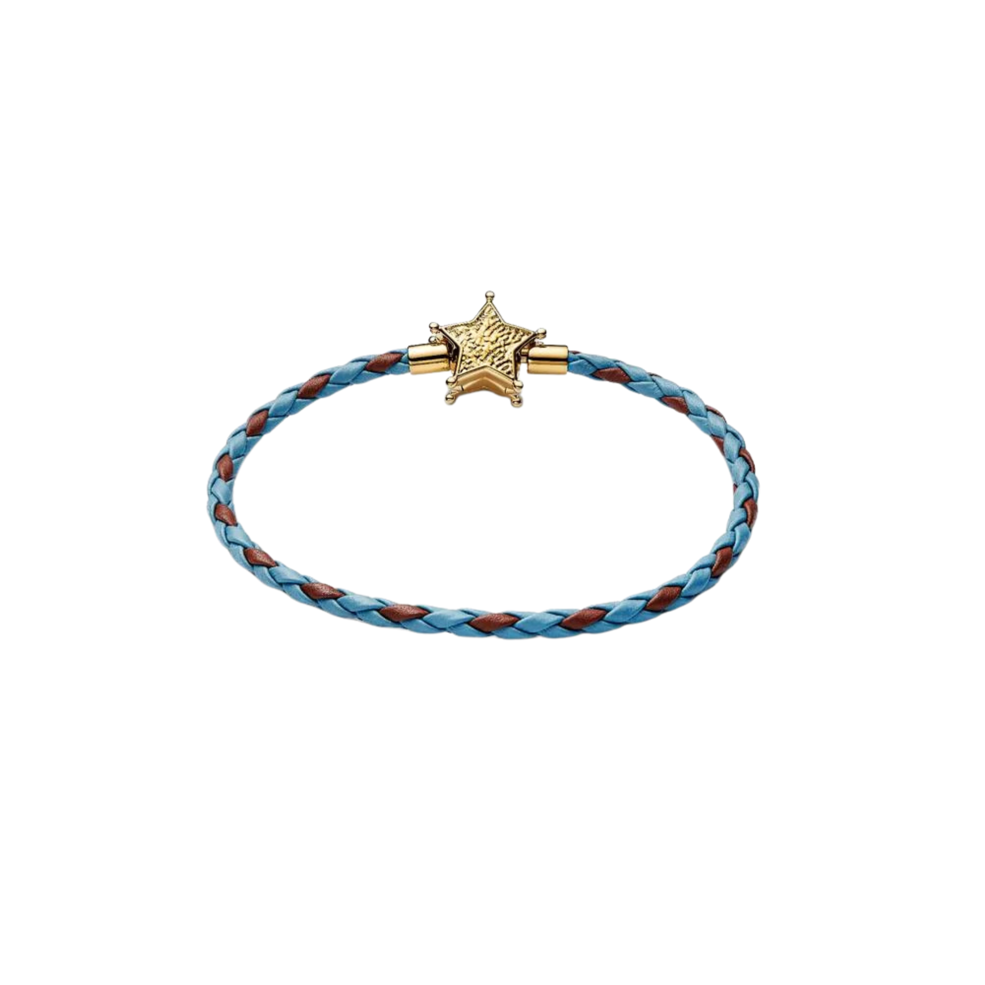 Pulsera Pandora de cuero Estrella Sheriff de Toy Story - Bijuvera