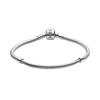 Pulsera de plata de ley y cierre Pandora en plata de ley - Bijuvera