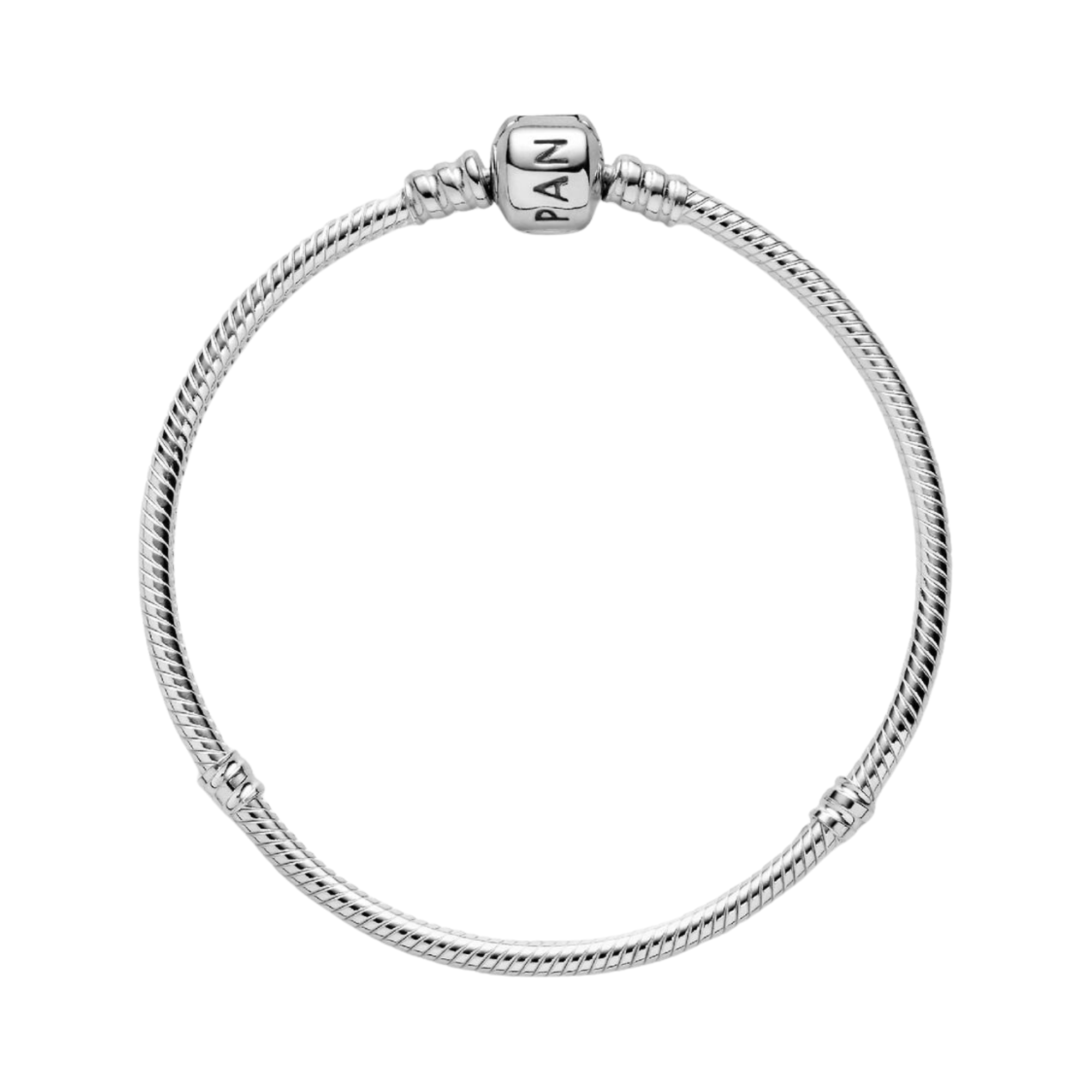 Pulsera de plata de ley y cierre Pandora en plata de ley - Bijuvera