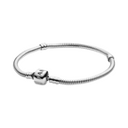 Pulsera de plata de ley y cierre Pandora en plata de ley - Bijuvera