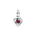 Charm Pandora Colgante Círculo Eternity Rojo – Plata de Primera Ley