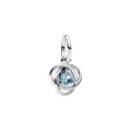 Pandora Charm Anhänger Ewigkeit Kreis Aquamarin – Sterling-Silber