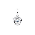 Pandora Charm Anhänger Ewigkeit Kreis Aquamarin – Sterling-Silber