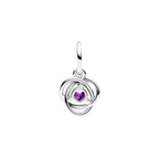 Charm Pandora Pendentif Cercle Éternité Violet – Argent de Première Loi