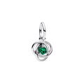Pandora Charm Anhänger Eternity Kreis Grün – Sterling-Silber