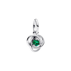 Pandora Charm Anhänger Eternity Kreis Grün – Sterling-Silber