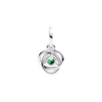 Pandora Charm Anhänger Eternity Kreis Grün – Sterling-Silber