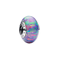 Charm Pandora Morado Opalescente en Plata de Primera Ley