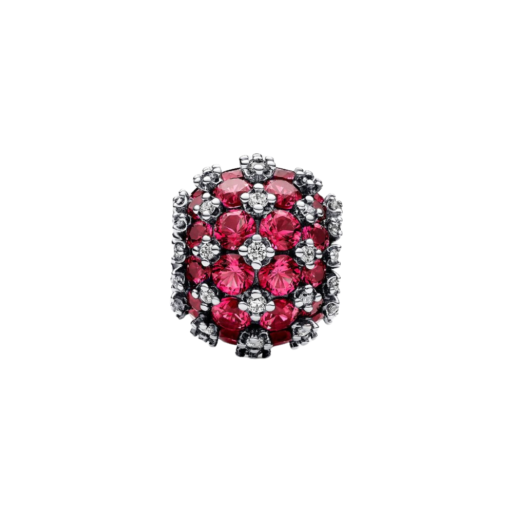 Charm Pandora Pavé Rose en Argent Sterling 925 – Design Rond Brillant