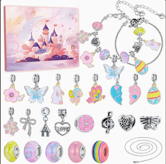 Calendario Adviento Joyas Castillo de Hadas Pastel – Pulsera y Charms