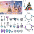 Calendario Adviento Joyas Castillo Nevado con Collar Lila y Azul