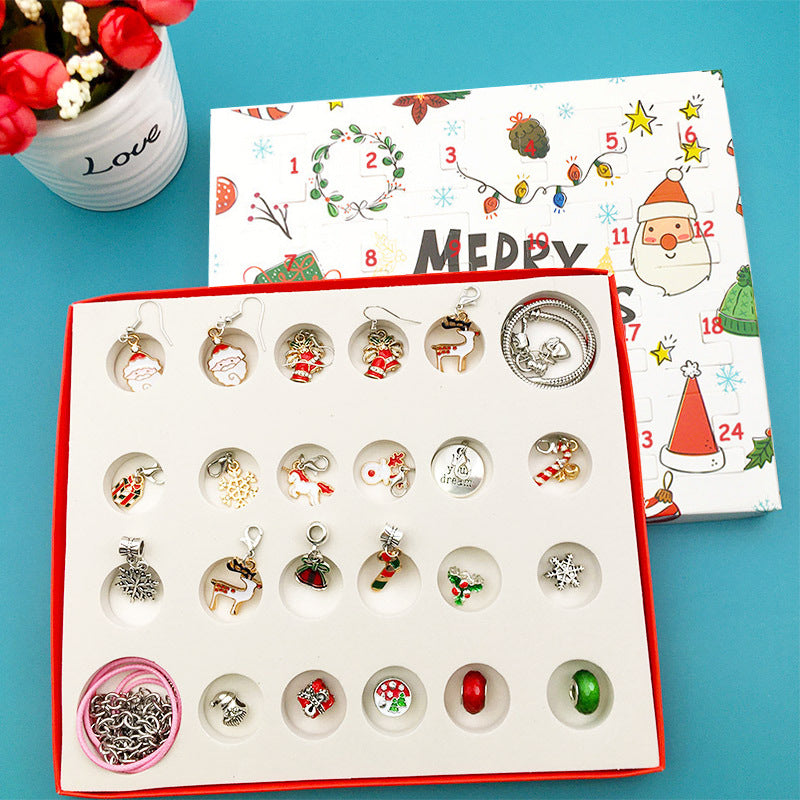 Calendario Adviento Joyas Merry Christmas Bandeja 24 Compartimentos