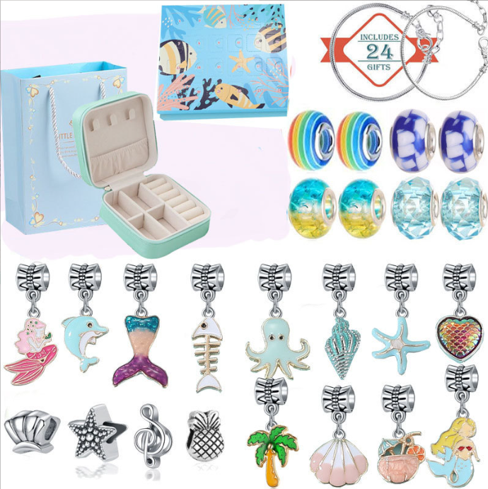 Calendario Adviento Joyas Océano y Sirenas con Joyero