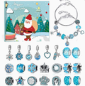 Calendario Adviento Joyas Papá Noel Paisaje Nevado Azul