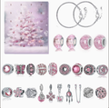 Calendario Adviento Joyas Rosa Pastel Brillante – Pulsera y Charms