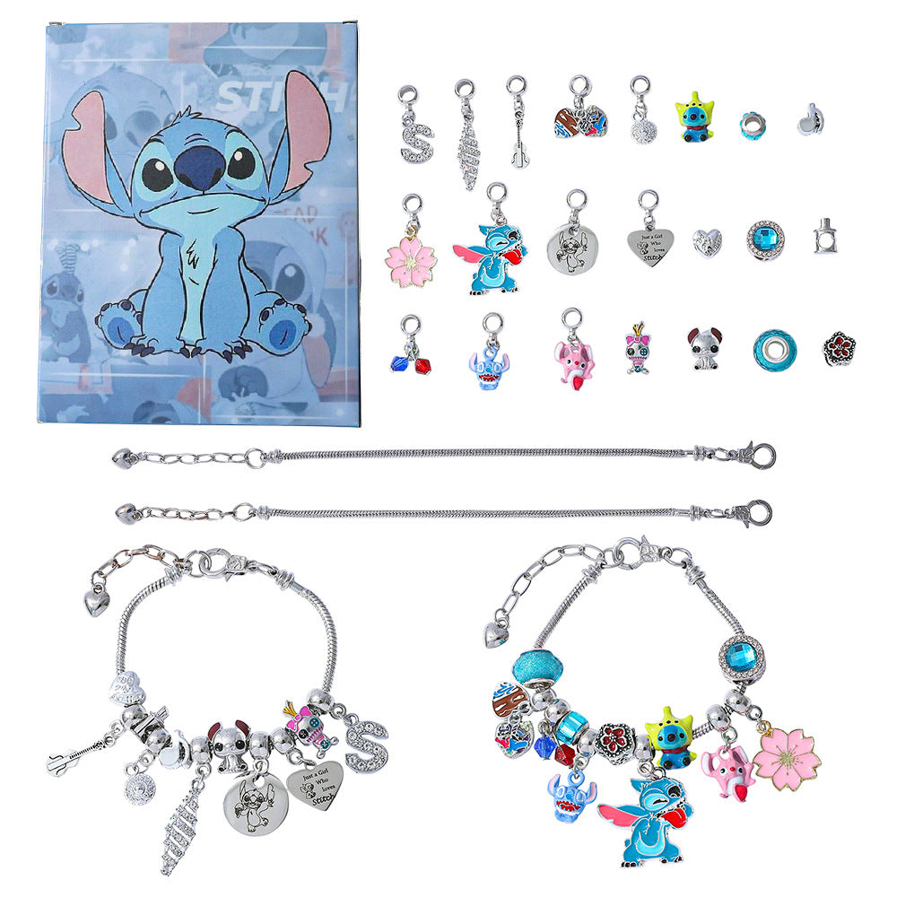 Calendario Adviento Joyas Stitch Azul Clásico – Pulsera y Charms