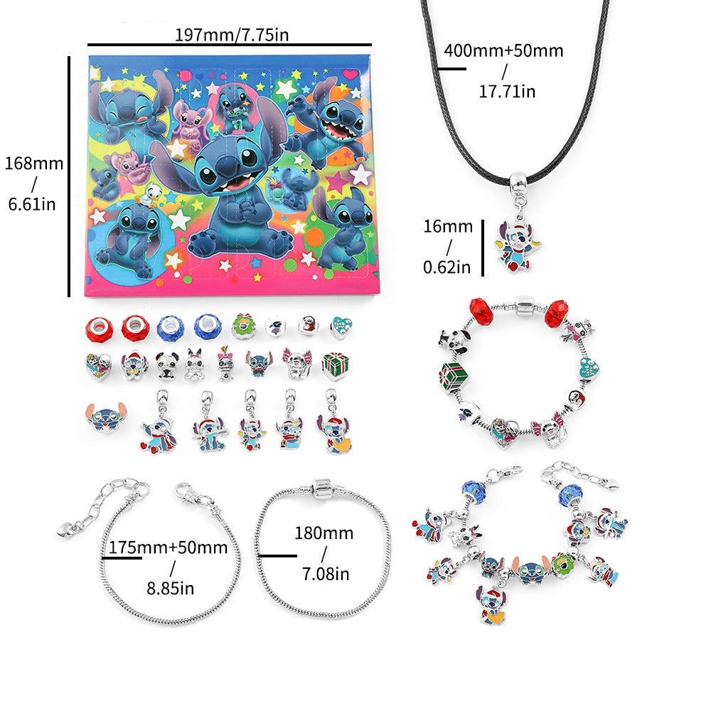 Calendario Adviento Joyas Stitch con Collar y 2 Pulseras