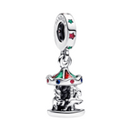 Charm Colgante Pandora Carrusel Giratorio Plata de Ley 925