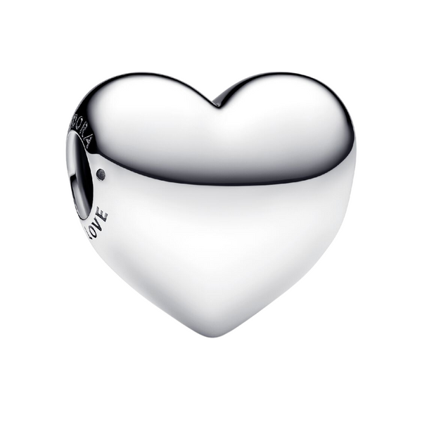 Charm Pandora Grabable Corazón Grande Be Love en Plata de Primera Ley