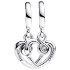 Charm Pandora Te Amo Siempre Anhänger teilbar aus Sterling-Silber