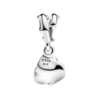 Charm Pandora Hangende Roze Bloem in 925 Zilver