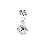 Charm Pandora Hangende Roze Bloem in 925 Zilver
