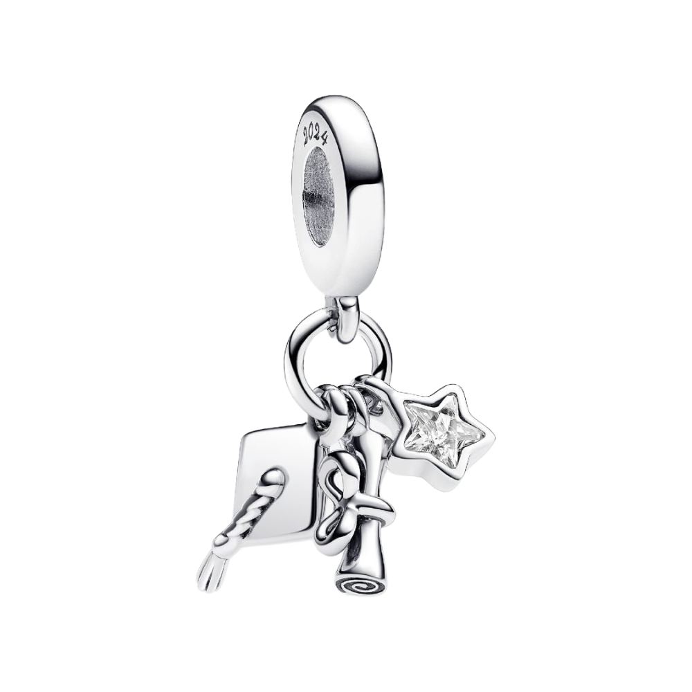 Charm Pandora Hangende Driehoek Afstuderen 2024 – 925 Zilver
