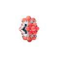 Charm Pandora Oceaan in Koraal en 925 Zilver