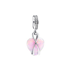 Charm Pandora Colgante Corazón Opalescente Mamá en Plata de Primera Ley