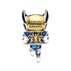 Charm Pandora Wolverine van Marvel in Eerste Wet Zilver