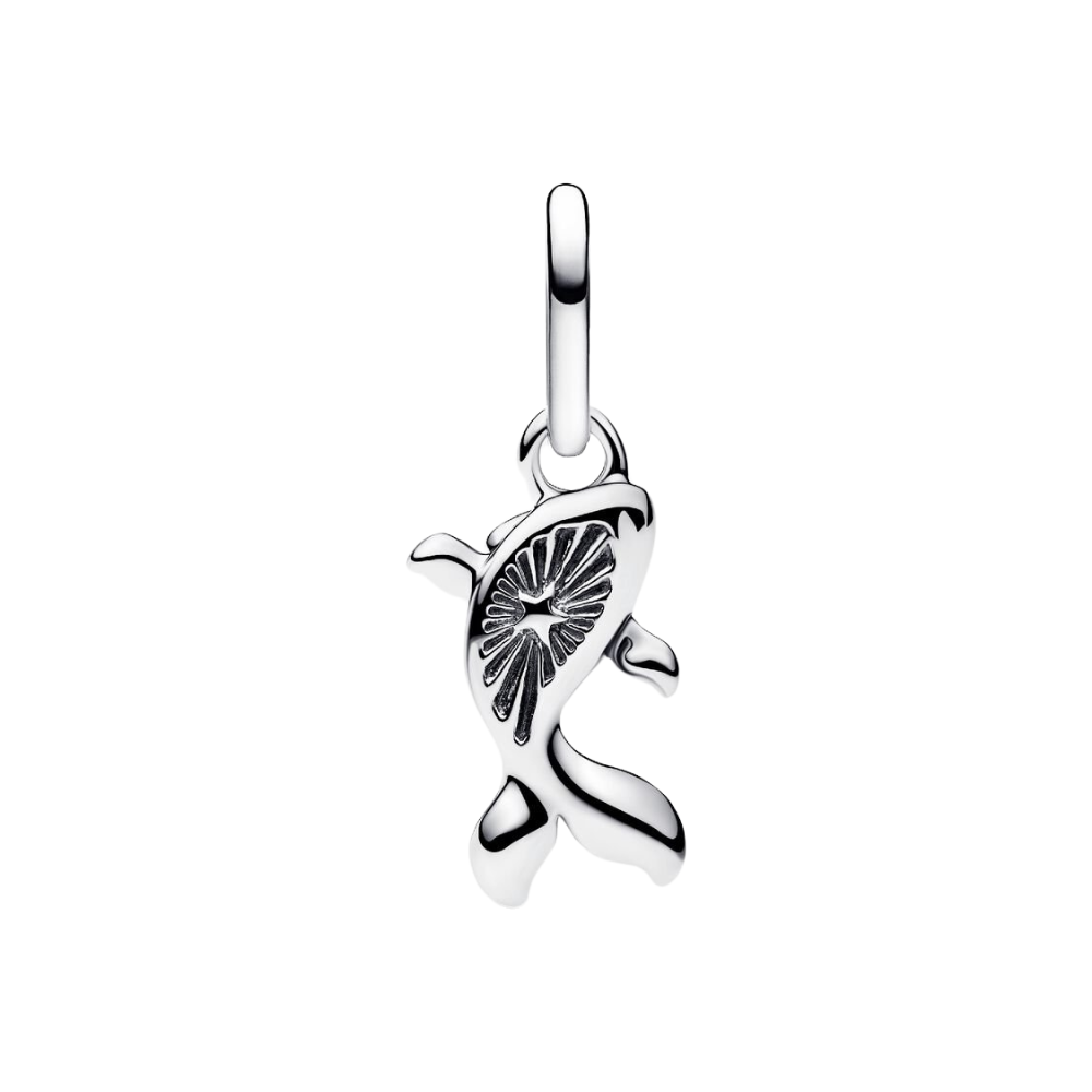 Charm Mini Colgante Pandora Pez Koi Rojo en Cristal de Murano y Plata de Primera Ley