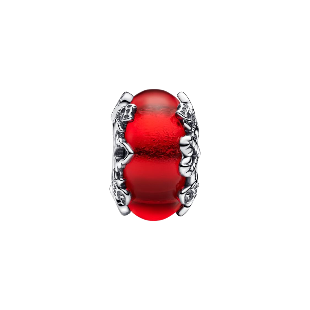 Charm Pandora Cristal de Murano Magia Navideña Plata de Ley 925