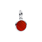 Charm Pandora ME Mini-Medaillon zum Gravieren Rot aus Sterling-Silber