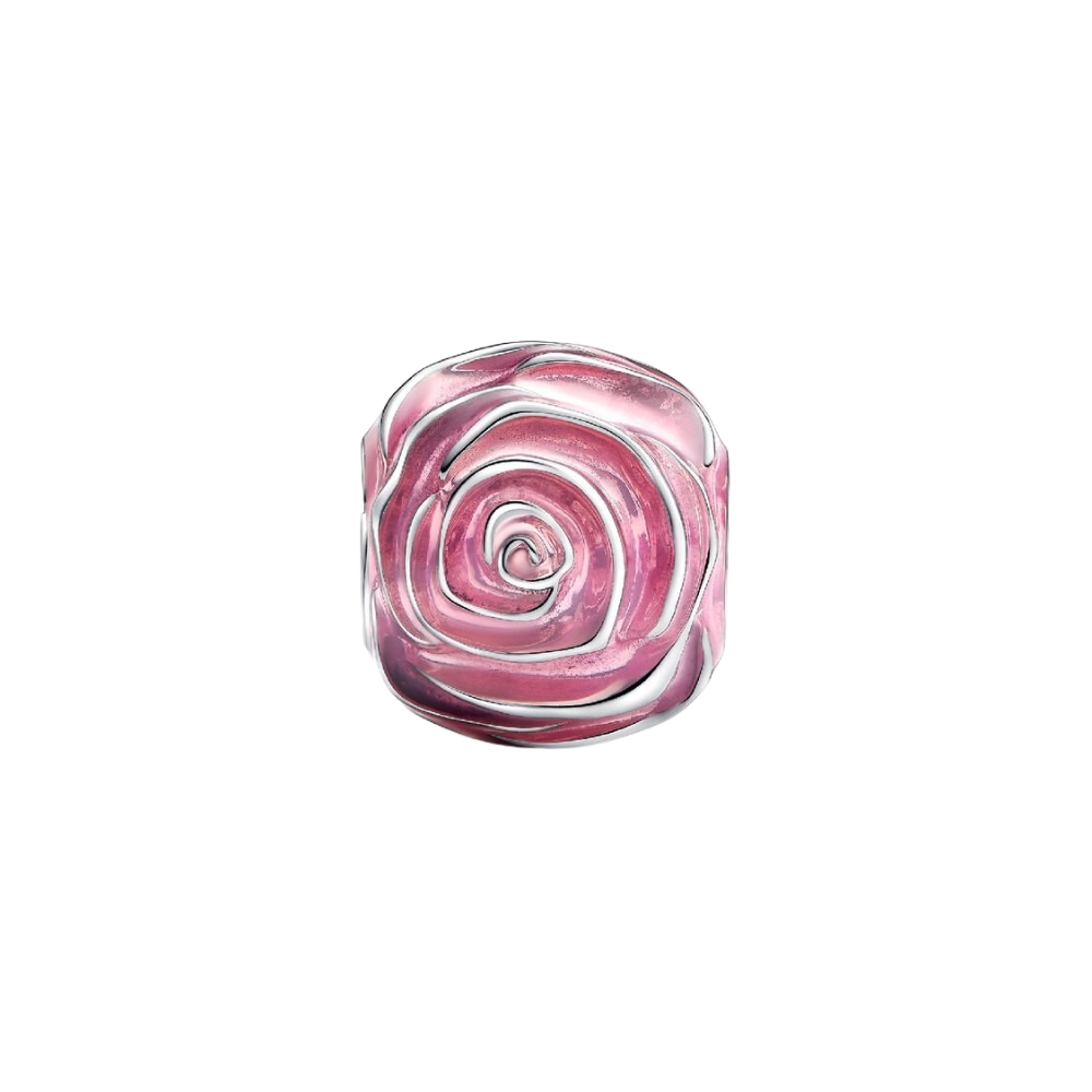 Charm Pandora Roze Bloeiend in 925 Zilver