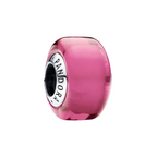 Mini Charm Pandora Cristal de Murano Rose – Argent Sterling 925